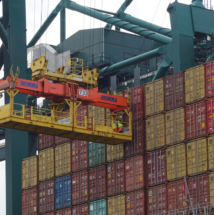 sea freight container ship port